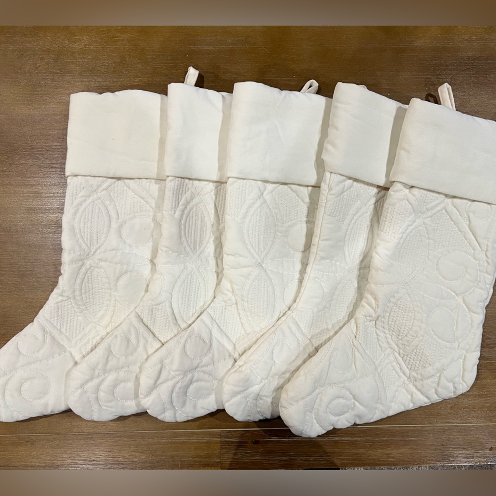 Pottery barn stockings. NWT. Set of 5